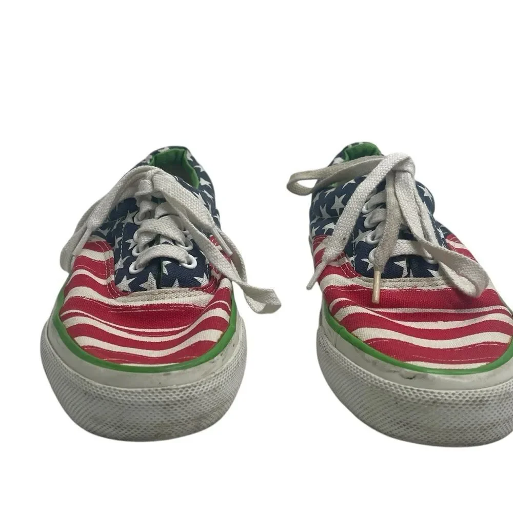 Made In USA Converse All Star American Flag Low Tops Men 5.5 Women 7.5 Sneakers